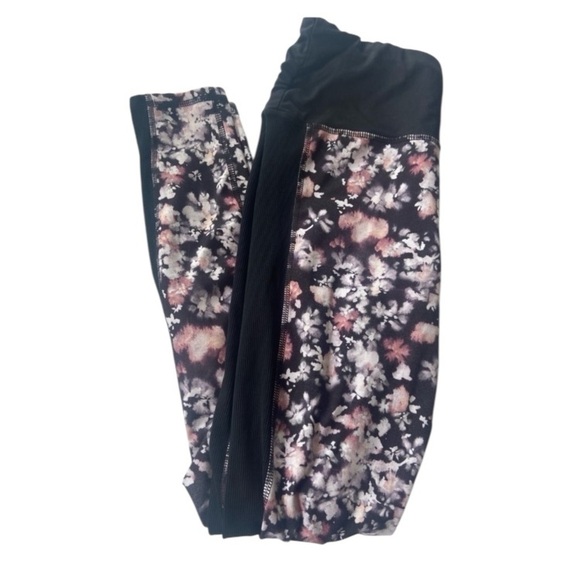Splendid black floral leggings size M -Medium - Picture 1 of 9